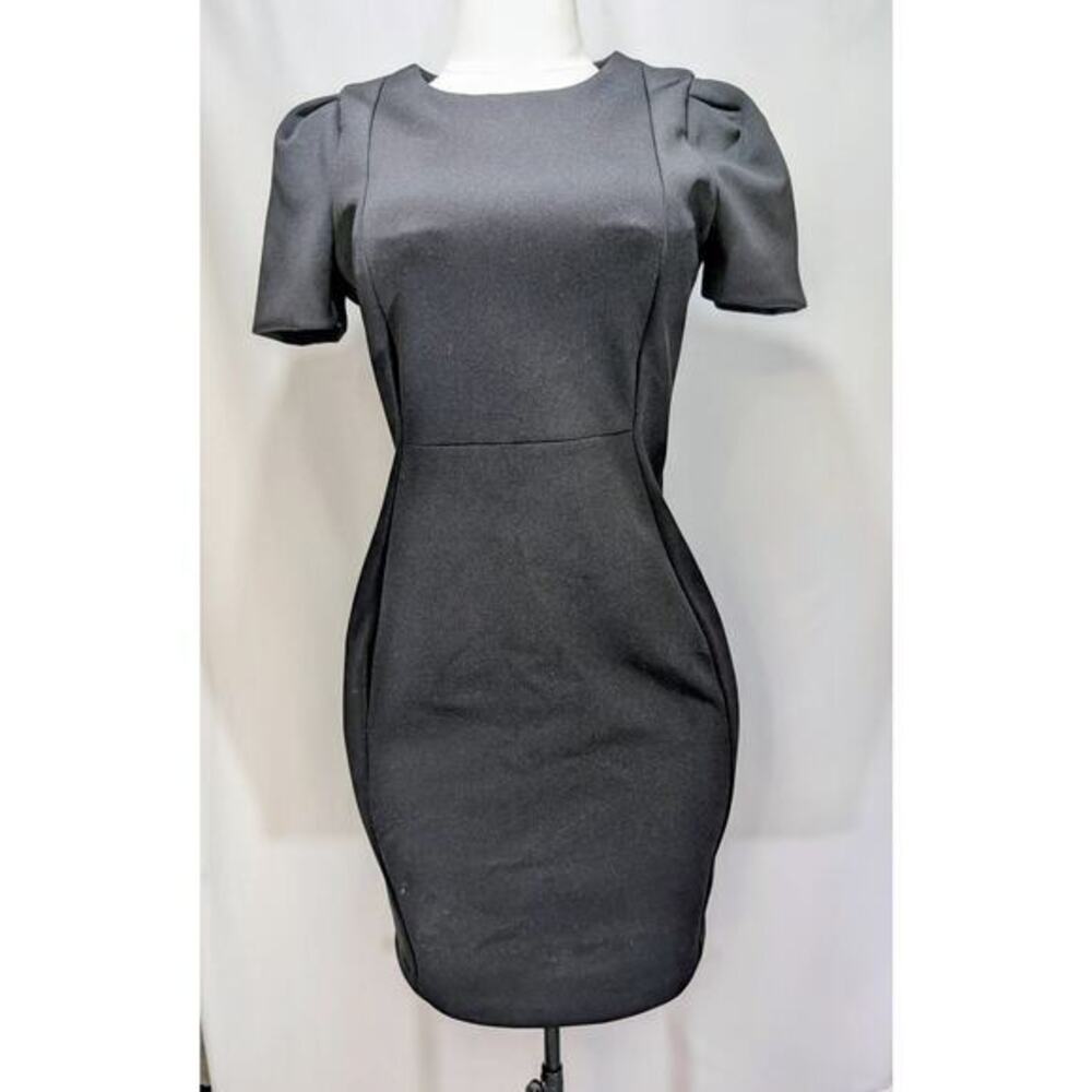 Calvin Klein Black Short Sleeve Sheath Dress Size 10‎